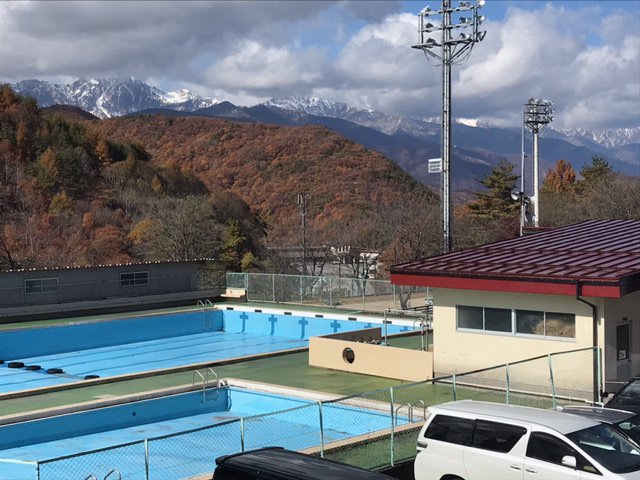 写真｜学校から見える北アルプスの景色